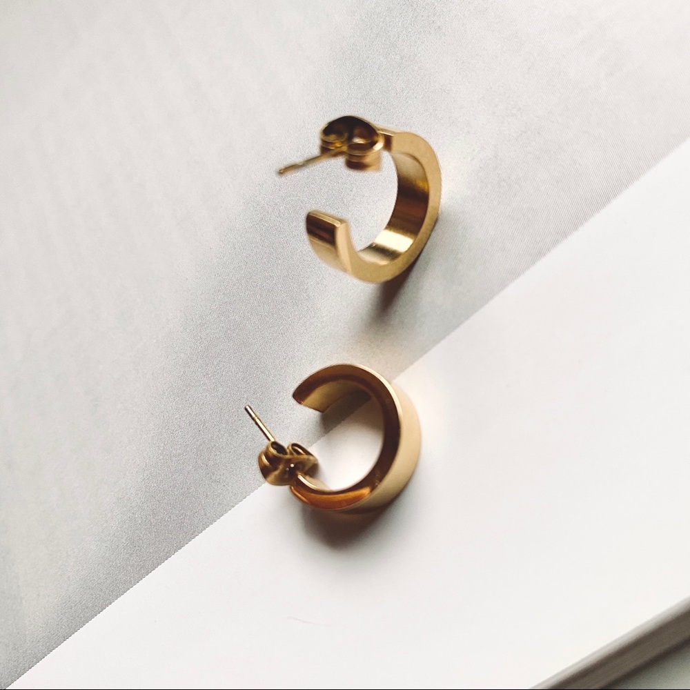 18K gold plated earrings - Elisabeth